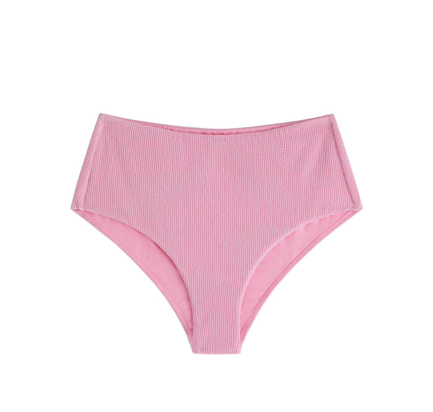 Salt Breeze Pink Textured Bikini Bottom