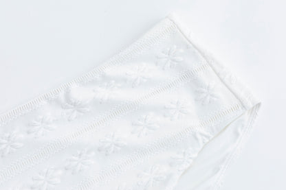 Salt Breeze White Jacquard Bikini Bottom